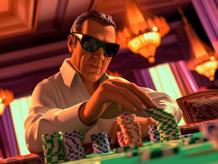 Gelombang emas pada tema jackpot